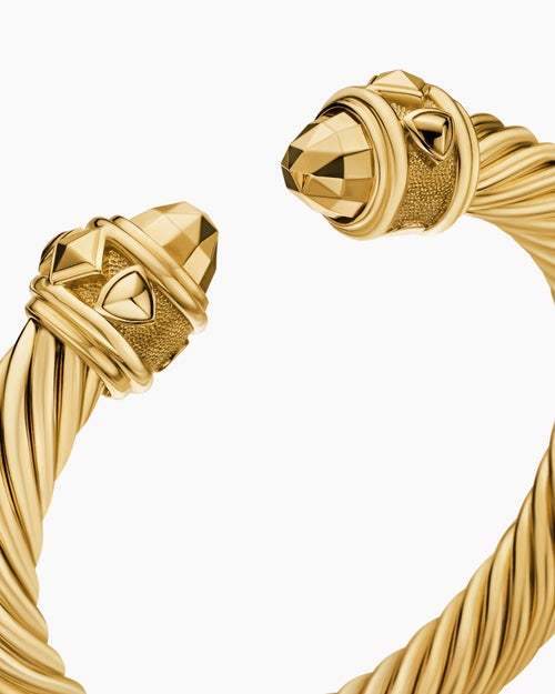 Womens Renaissance Cablespira Bracelet in 18K Yellow Gold, 9mm