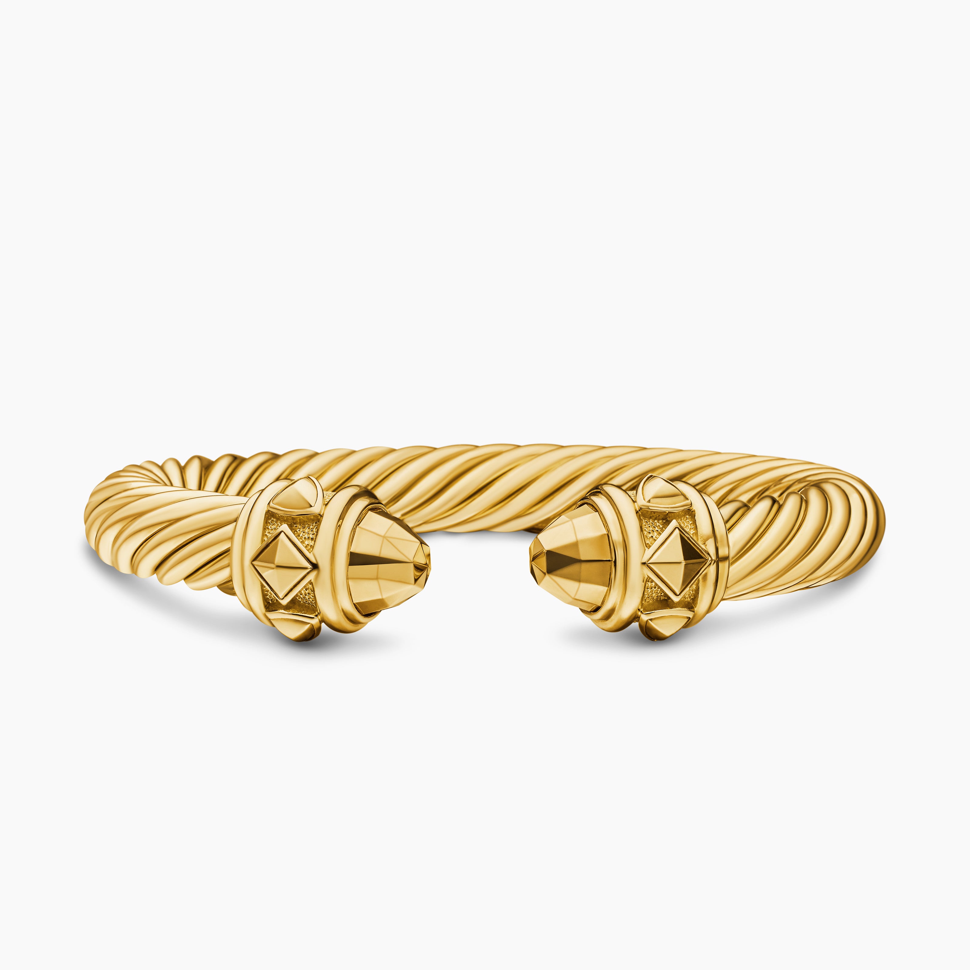 Womens Renaissance Cablespira Bracelet in 18K Yellow Gold, 9mm