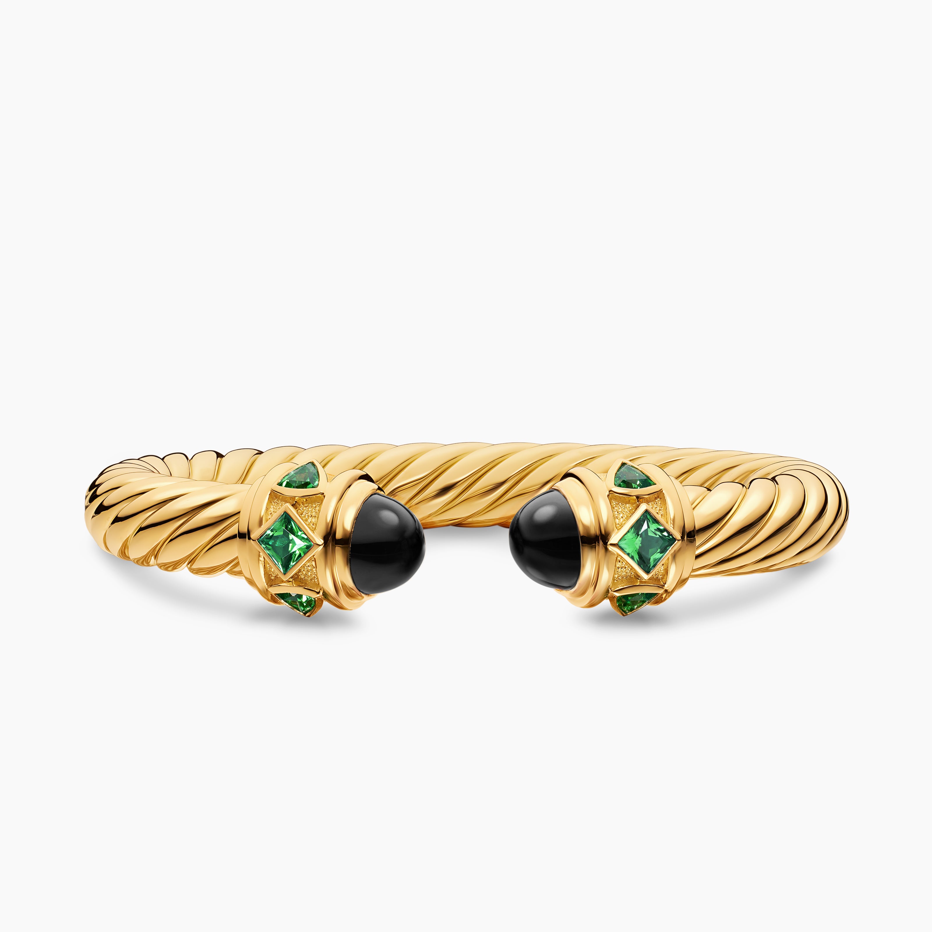 Womens Renaissance Cablespira Bracelet in 18K Yellow Gold, 9mm