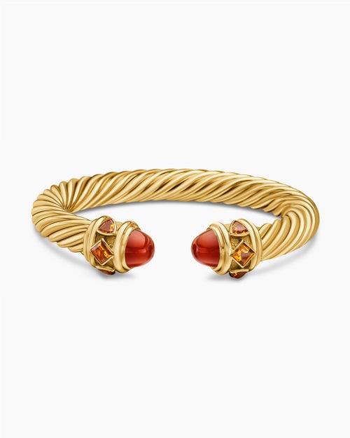 Womens Renaissance Cablespira Bracelet in 18K Yellow Gold, 9mm