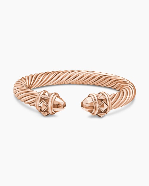 Womens Renaissance® Cablespira® Bracelet in 18K Rose Gold, 9mm