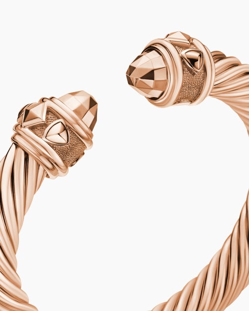Womens Renaissance® Cablespira® Bracelet in 18K Rose Gold, 9mm