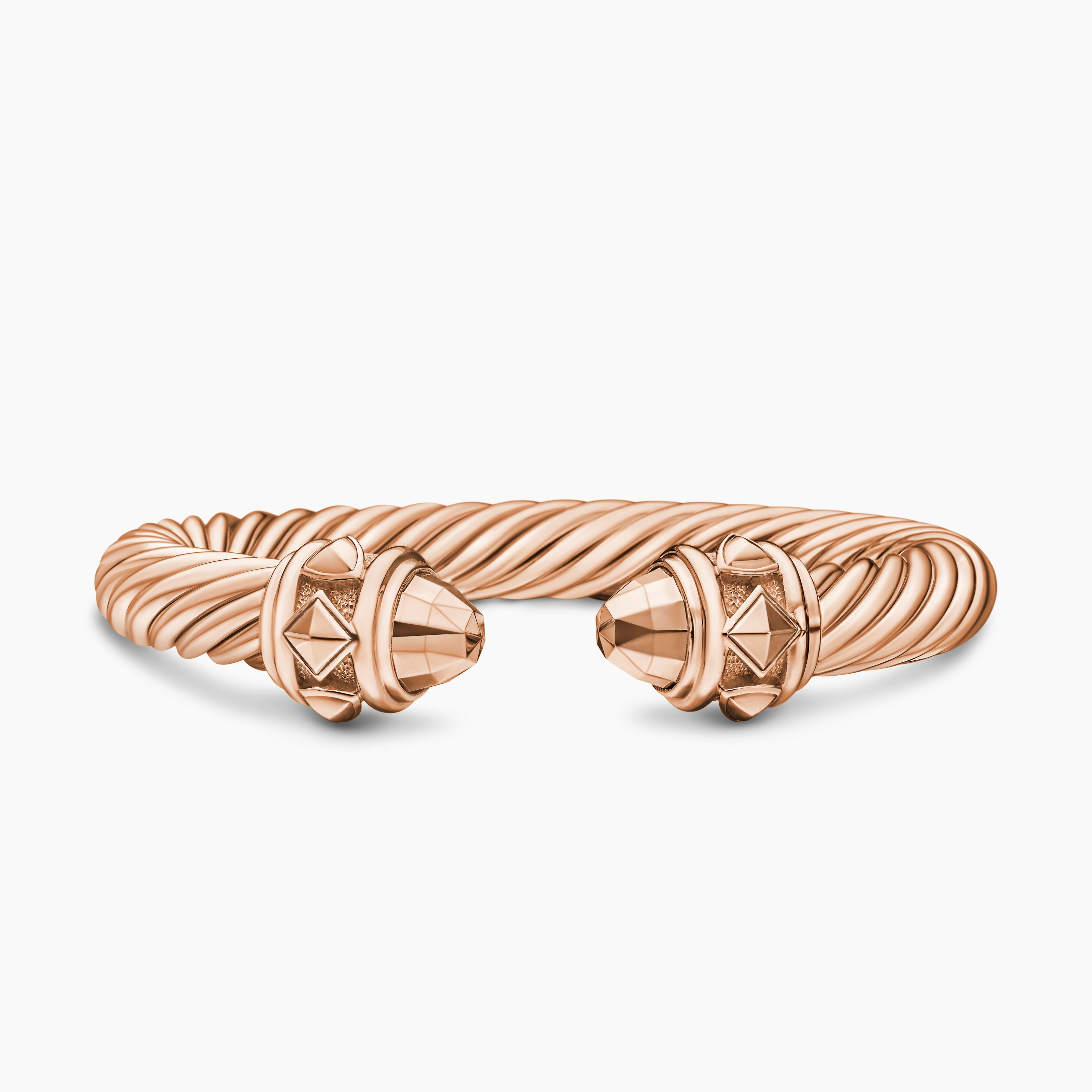 Womens Renaissance&reg; Cablespira&reg; Bracelet in 18K Rose Gold, 9mm