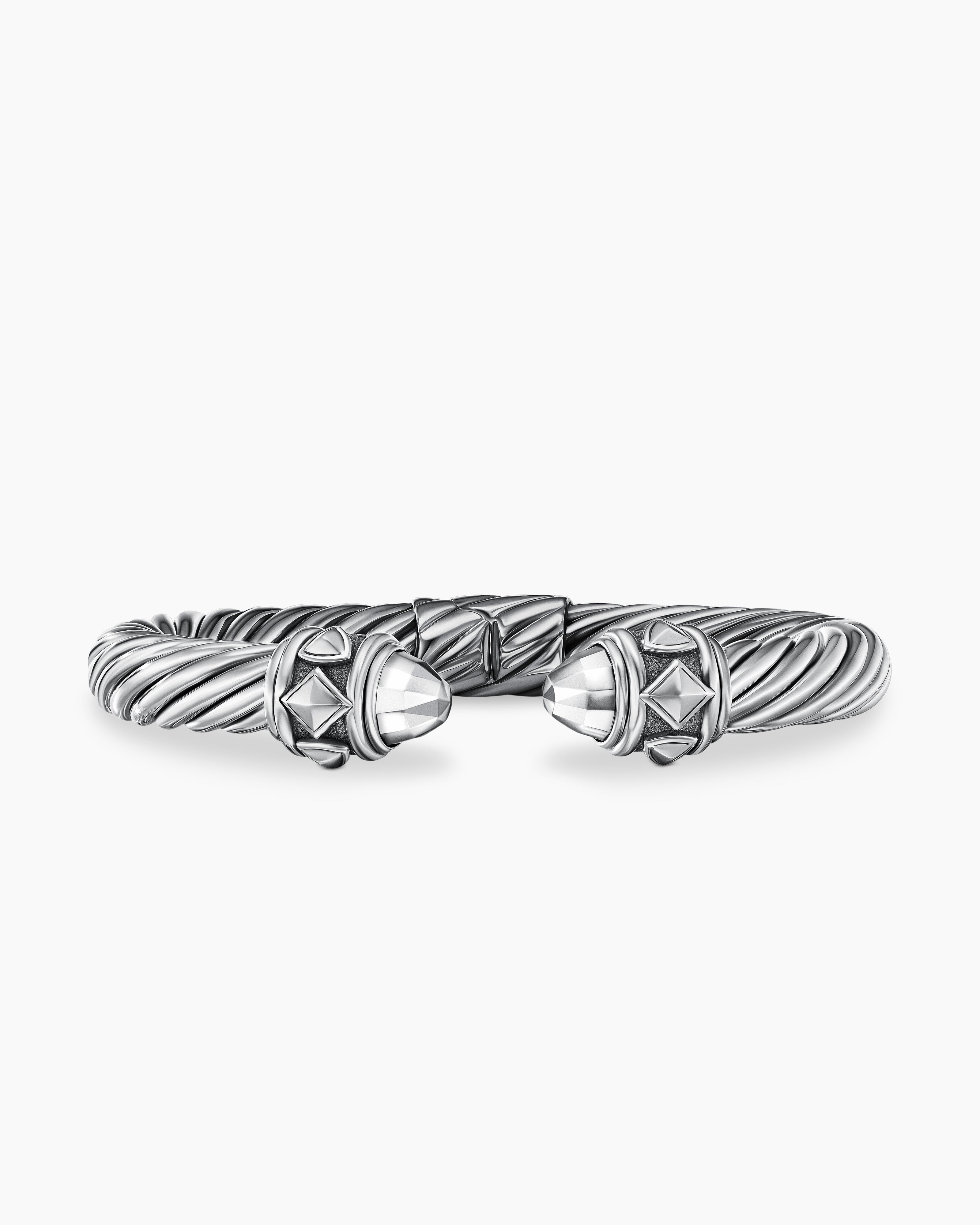 David Yurman Labyrinth Single Loop Diamond Bracelet in Sterling Silver 0.79  CTW | myGemma | SE | Item #113811