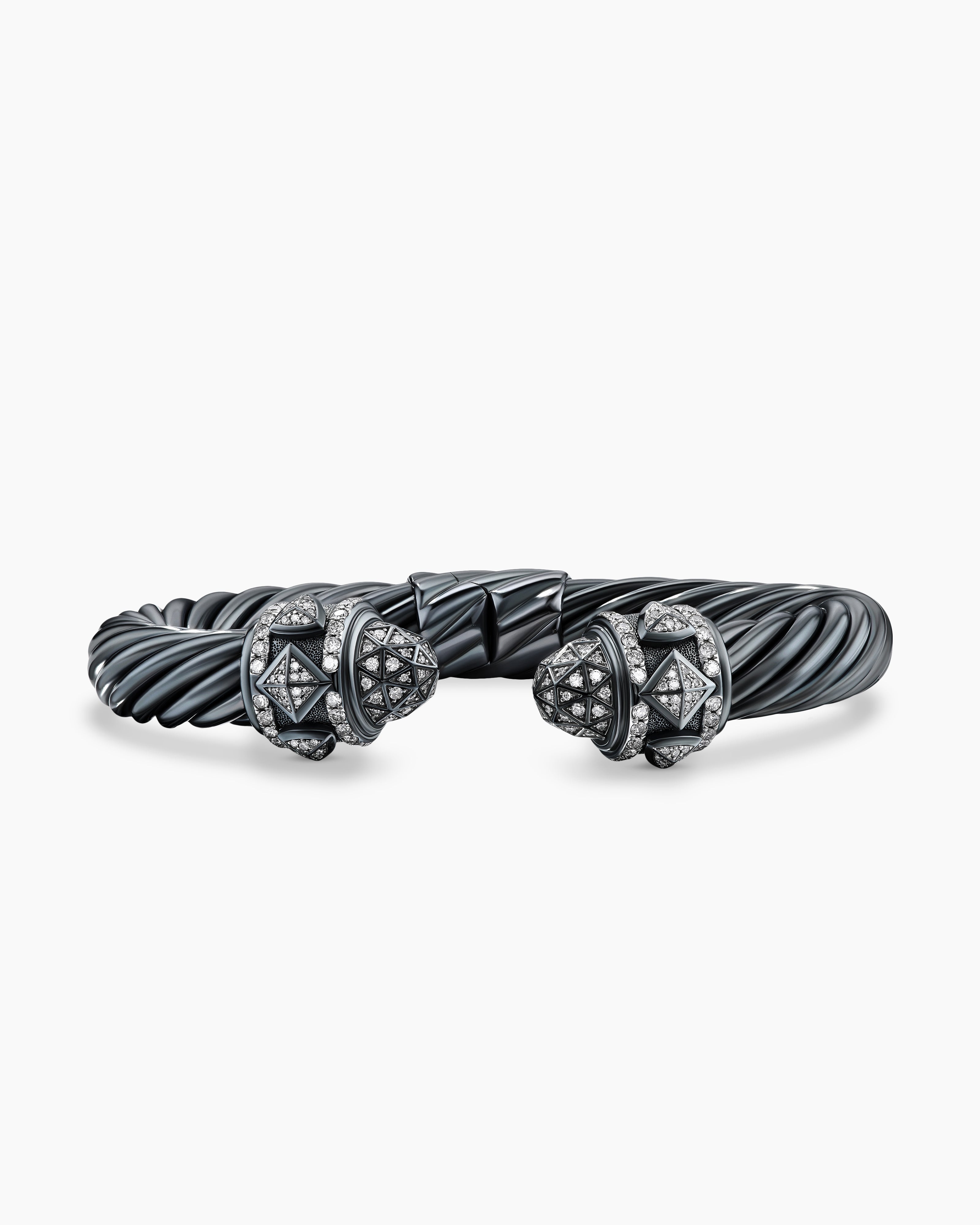 Renaissance Classic Cable Bracelet in Blackened Silver with