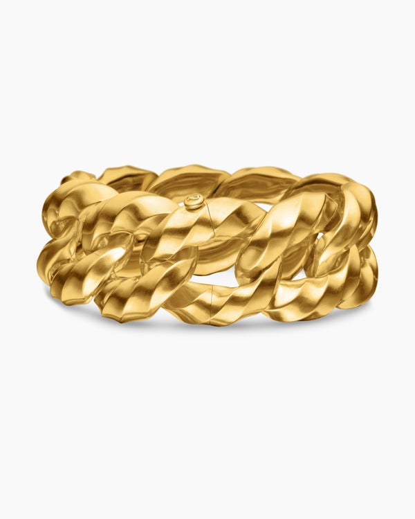 Cable Edge® Curb Chain Bracelet in 18K Yellow Gold, 23mm