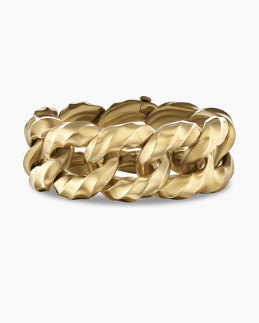 Bracelet chaîne en maille cheval Cable Edge® en or jaune 18 carats, 23 mm
