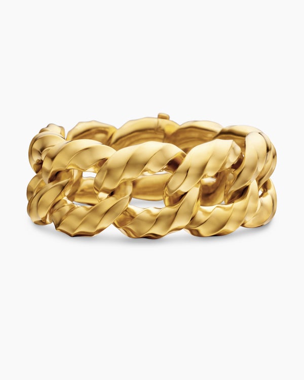 Cable Edge® Curb Chain Bracelet in 18K Yellow Gold, 23mm