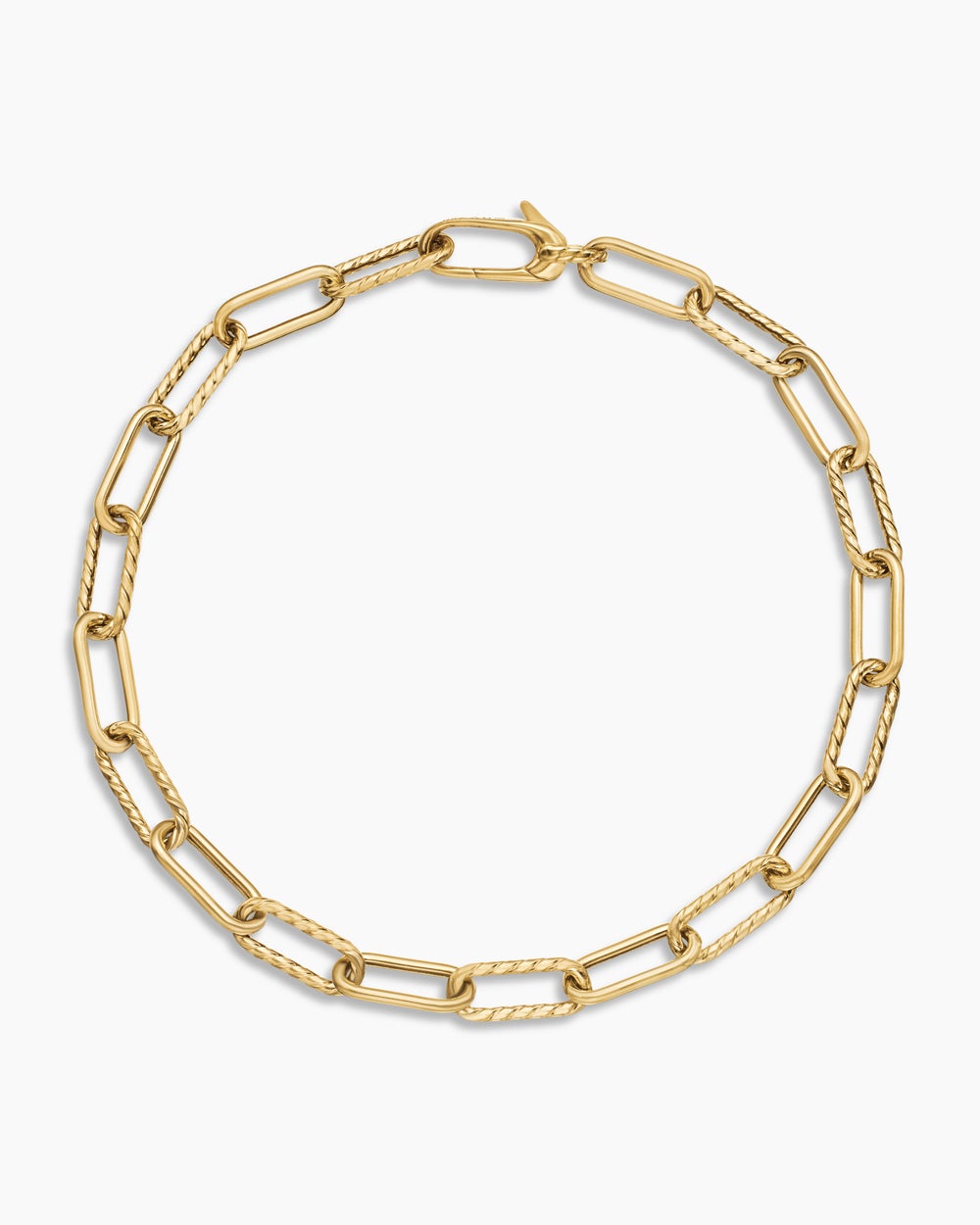 Womens DY Madison Chain Bracelet in 18ct Yellow Gold, 4mm