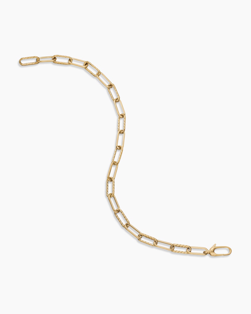 Womens DY Madison Chain Bracelet in 18ct Yellow Gold, 4mm
