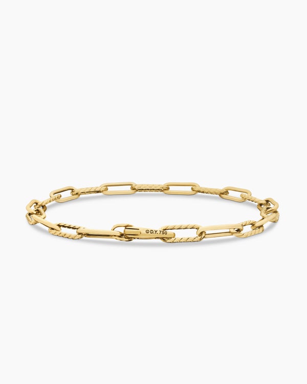 DY Madison Chain Bracelet in 18K Yellow Gold, 4mm