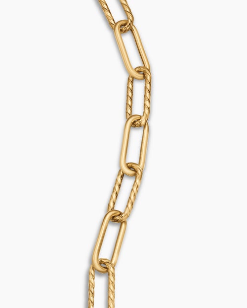Womens DY Madison Chain Bracelet in 18ct Yellow Gold, 4mm
