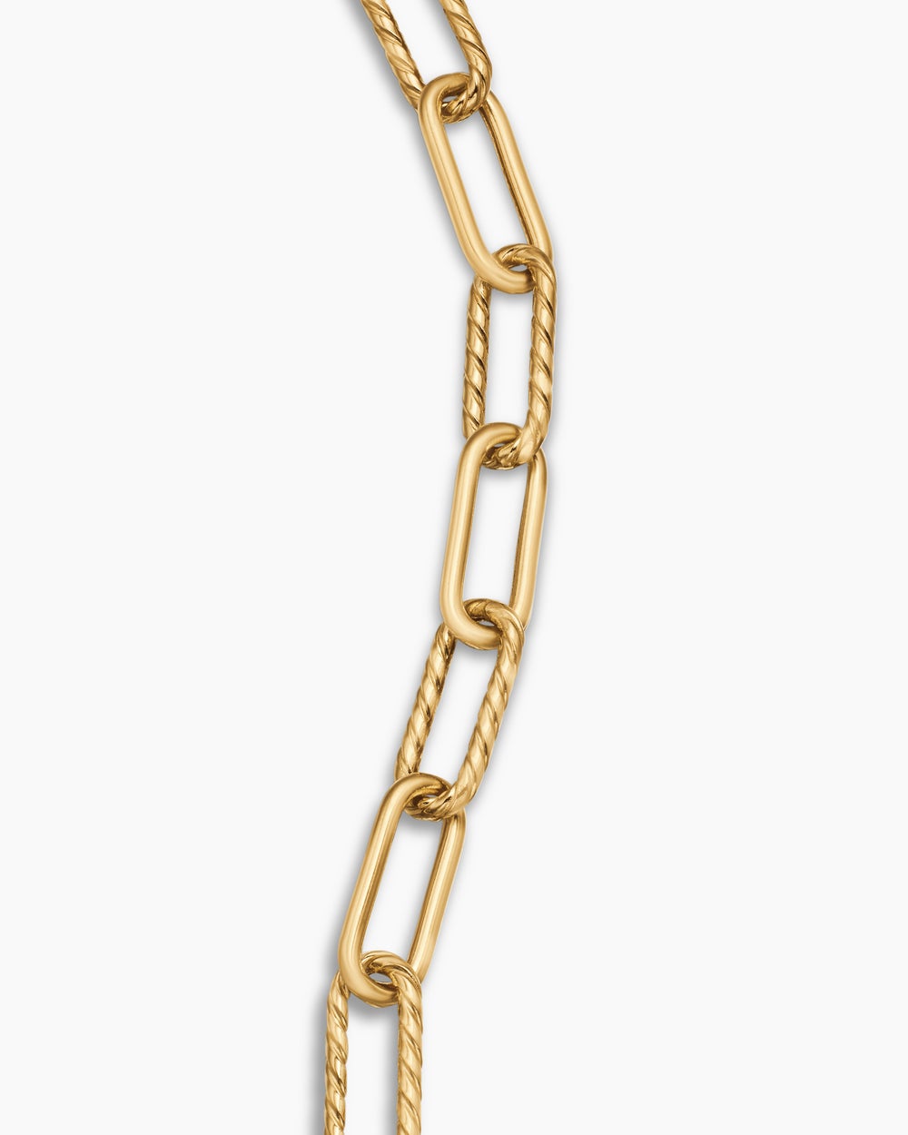 Womens DY Madison Chain Bracelet in 18ct Yellow Gold, 4mm