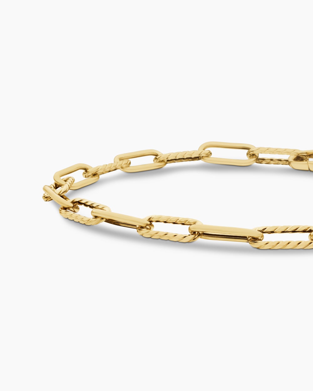 Womens DY Madison Chain Bracelet in 18ct Yellow Gold, 4mm
