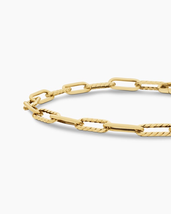 DY Madison Chain Bracelet in 18K Yellow Gold, 4mm
