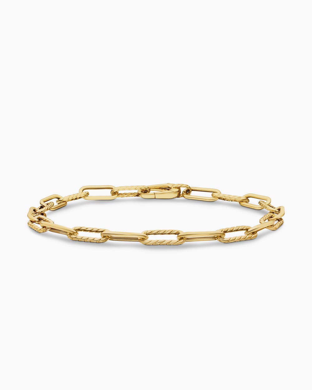 Womens DY Madison Chain Bracelet in 18ct Yellow Gold, 4mm