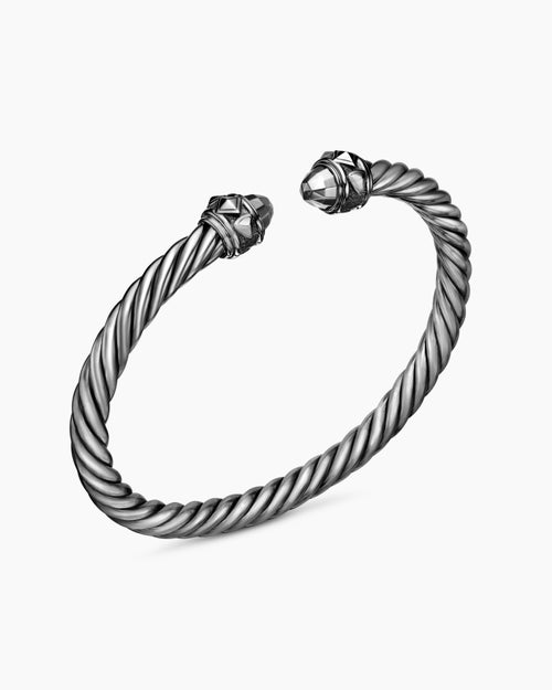 Womens Renaissance® Classic Cable Bracelet in Blackened Silver, 5mm
