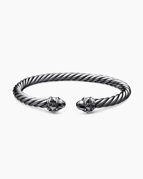 Womens Renaissance Classic Cable Bracelet in Blackened Silver, 5mm