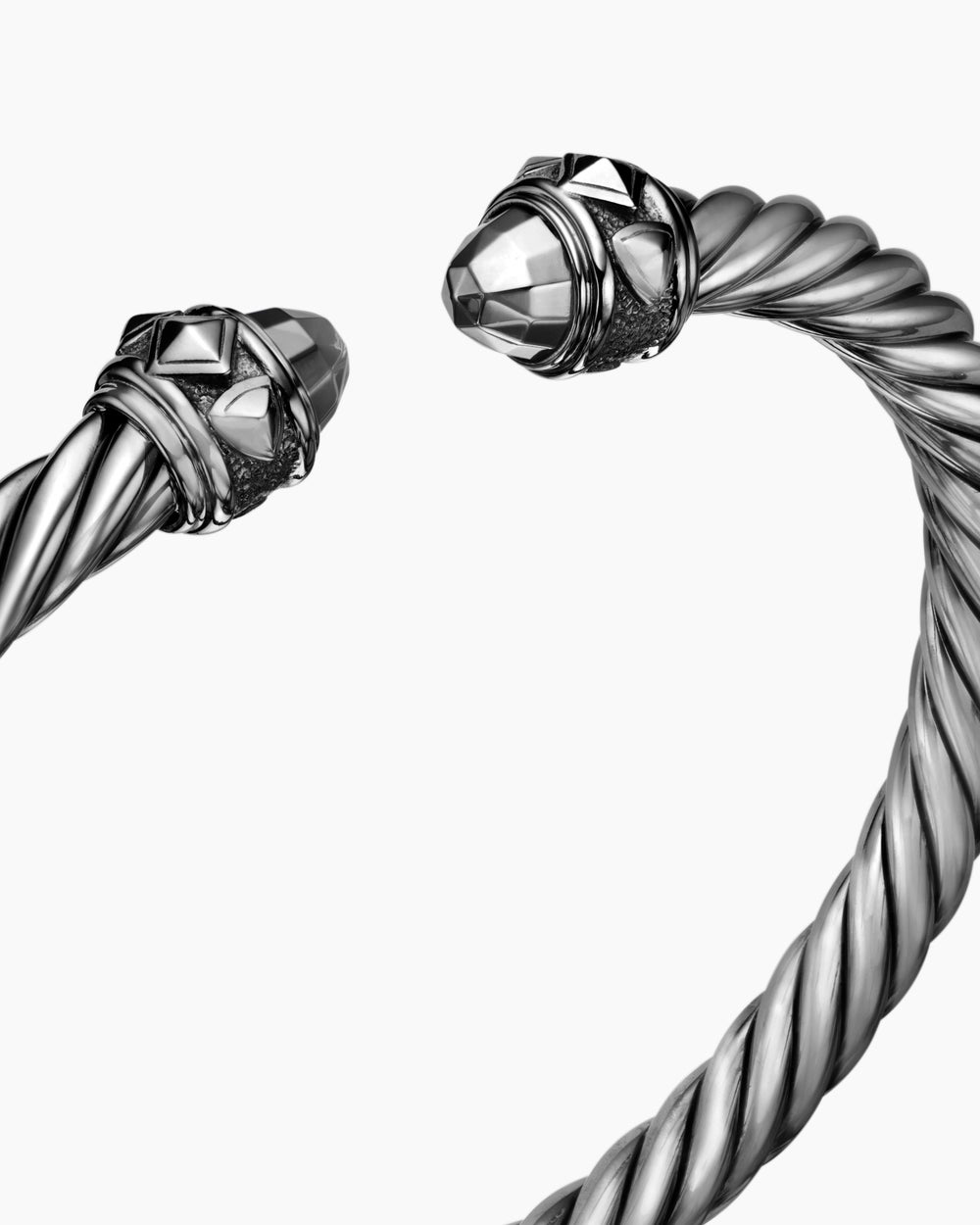 Womens Renaissance Classic Cable Bracelet in Blackened Silver, 5mm