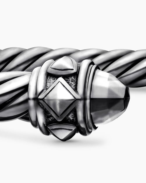 Womens Renaissance Classic Cable Bracelet in Blackened Silver, 5mm