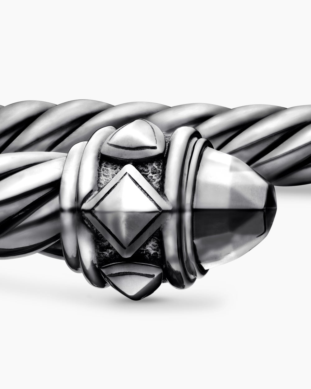 Womens Renaissance Classic Cable Bracelet in Blackened Silver, 5mm