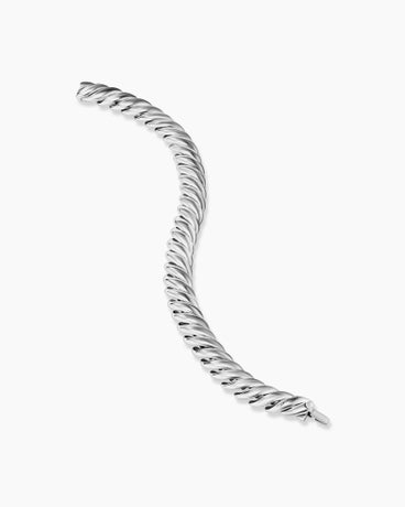 Sculpted Cable Bracelet in Sterling Silver, 8.5mm