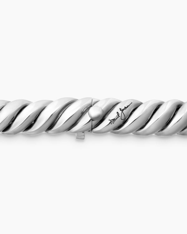 Bracelet Sculpted Cable en argent sterling, 8,5 mm