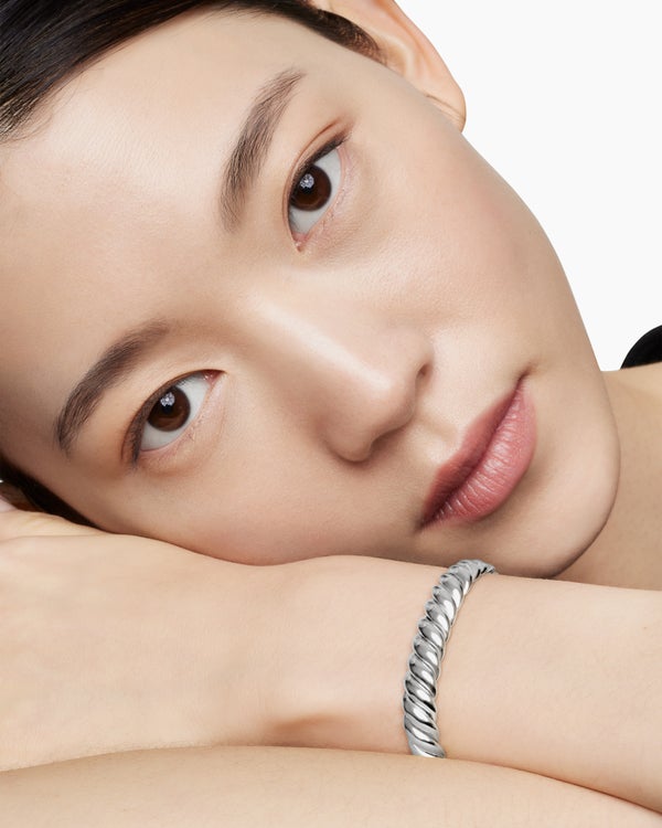 Bracelet Sculpted Cable en argent sterling, 8,5 mm