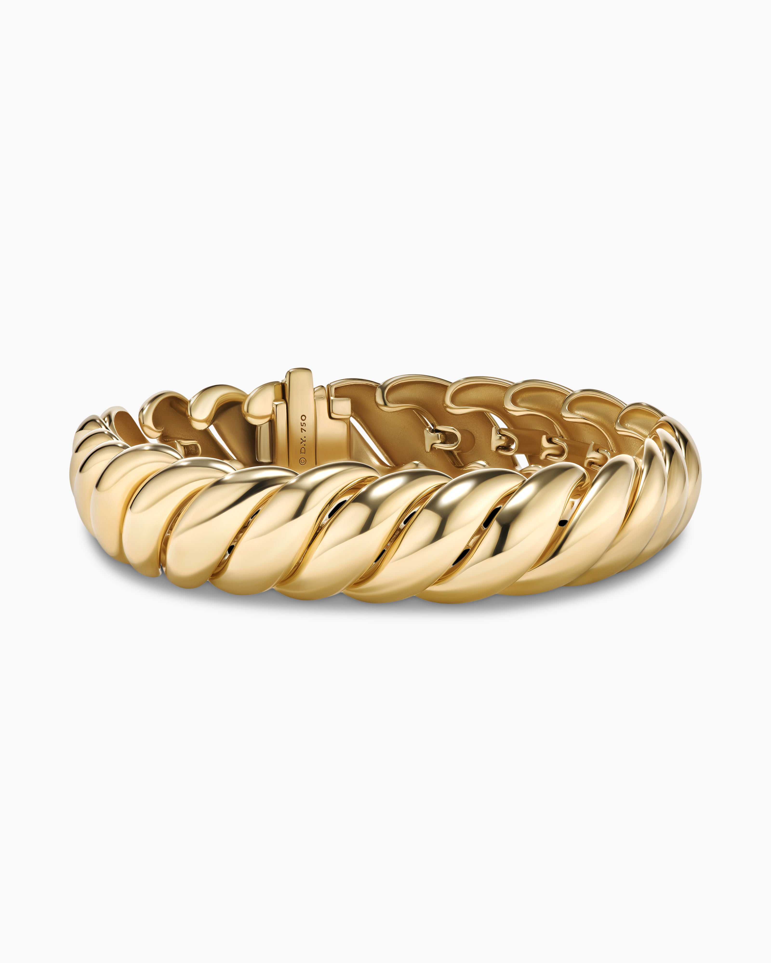 David Yurman Cablespira Bracelet in 18K Rose Gold Women's Size Small