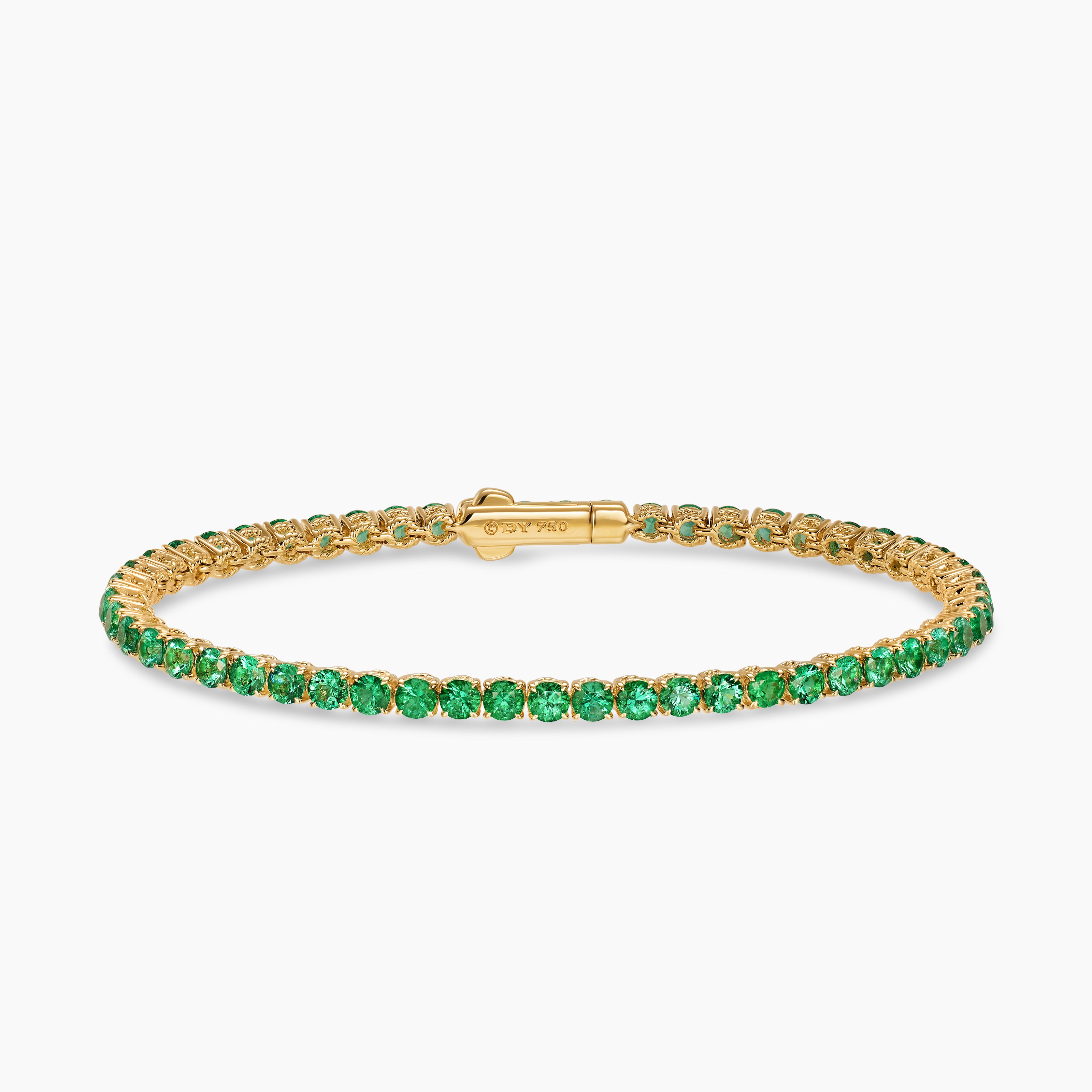 Womens Tennis Bracelet in 18K Yellow Gold, 3mm
