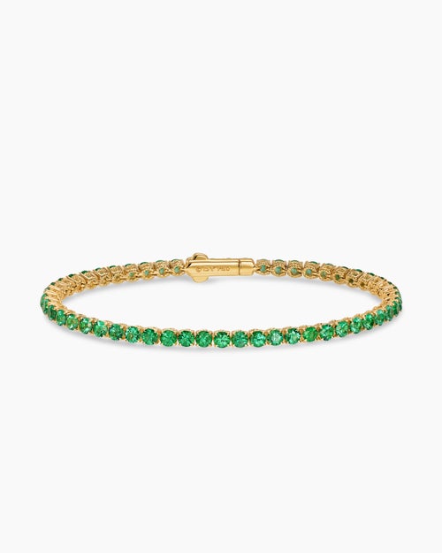 Womens Tennis Bracelet in 18K Yellow Gold, 3mm