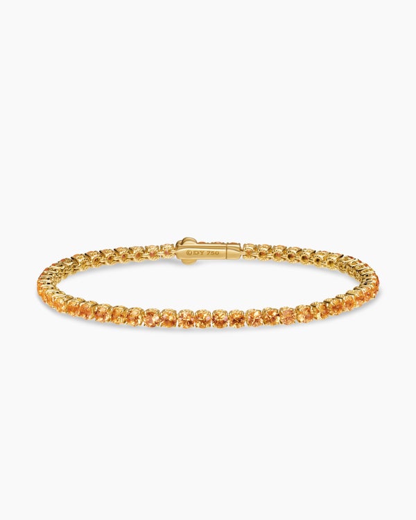 Tennis Bracelet in 18K Yellow Gold, 3mm