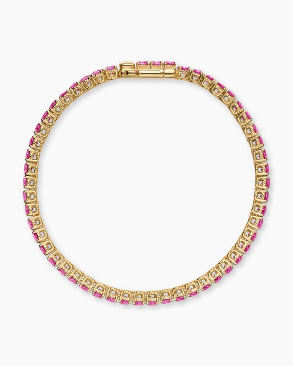 Tennis Bracelet in 18K Yellow Gold, 3mm