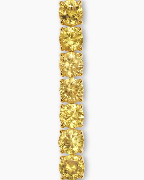 Womens Tennis Bracelet in 18K Yellow Gold, 3mm