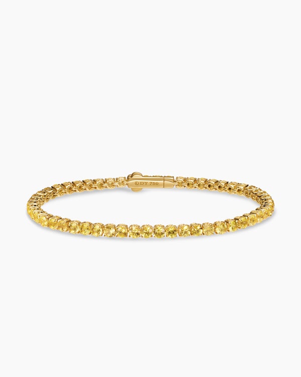 Tennis Bracelet in 18K Yellow Gold, 3mm