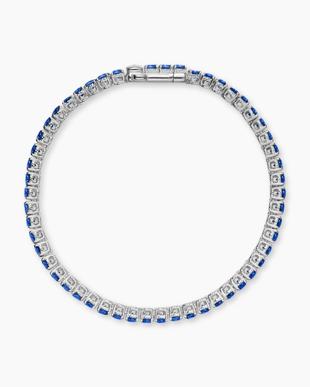 Womens Tennis Bracelet in 18K White Gold, 3mm