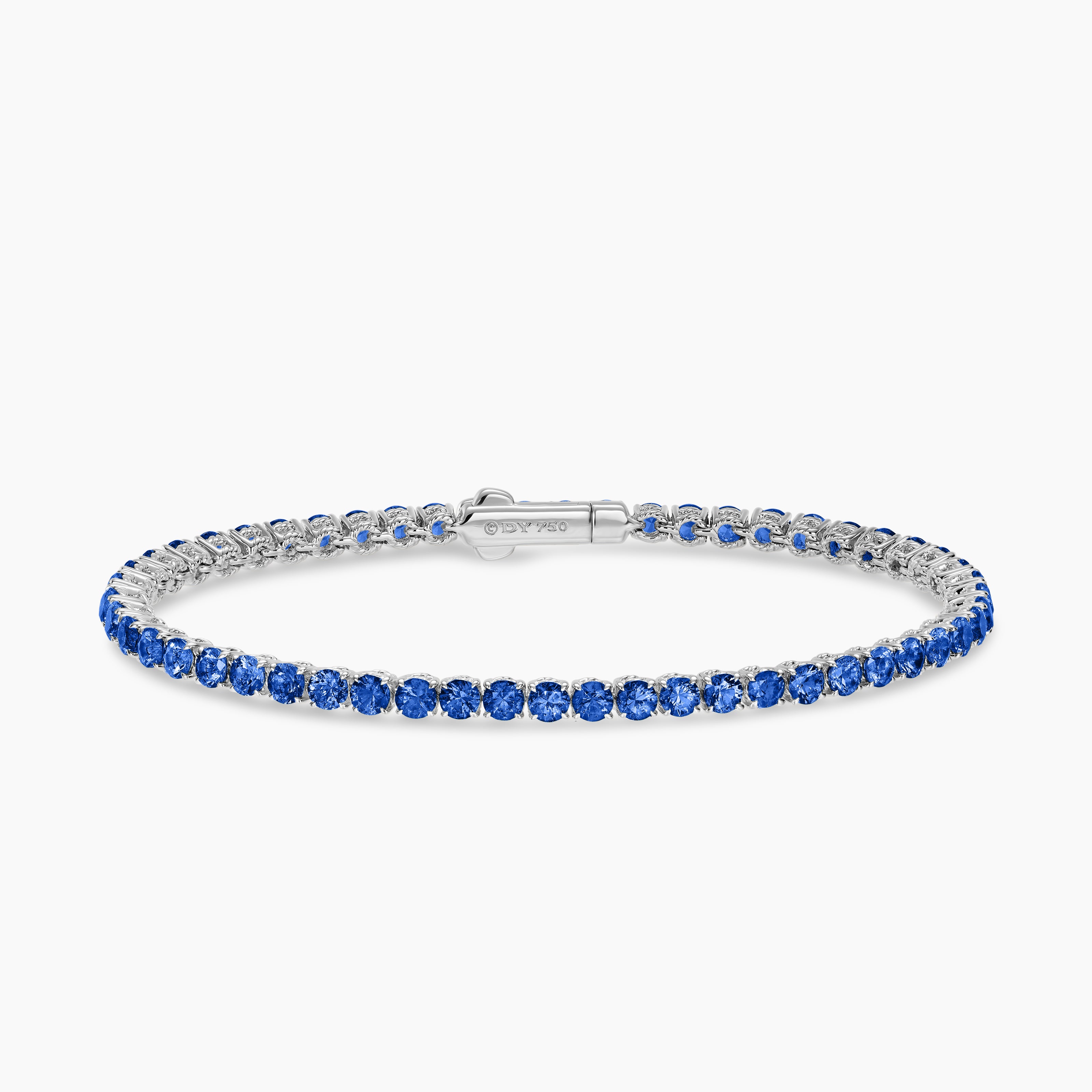 Womens Tennis Bracelet in 18K White Gold, 3mm