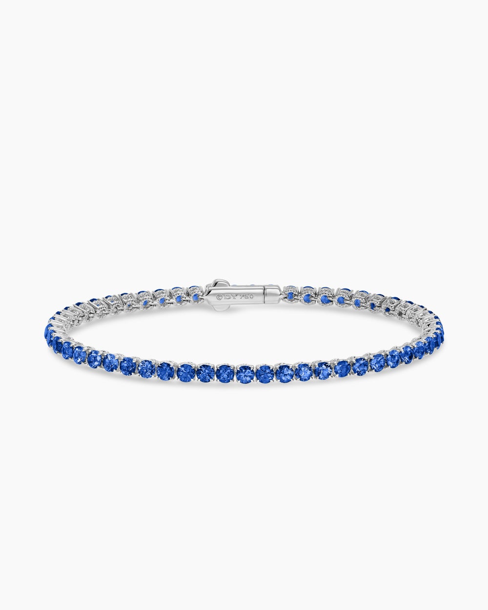 Womens Tennis Bracelet in 18K White Gold, 3mm