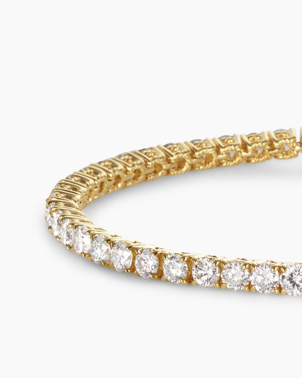 Tennis Bracelet in 18K Yellow Gold, 3mm