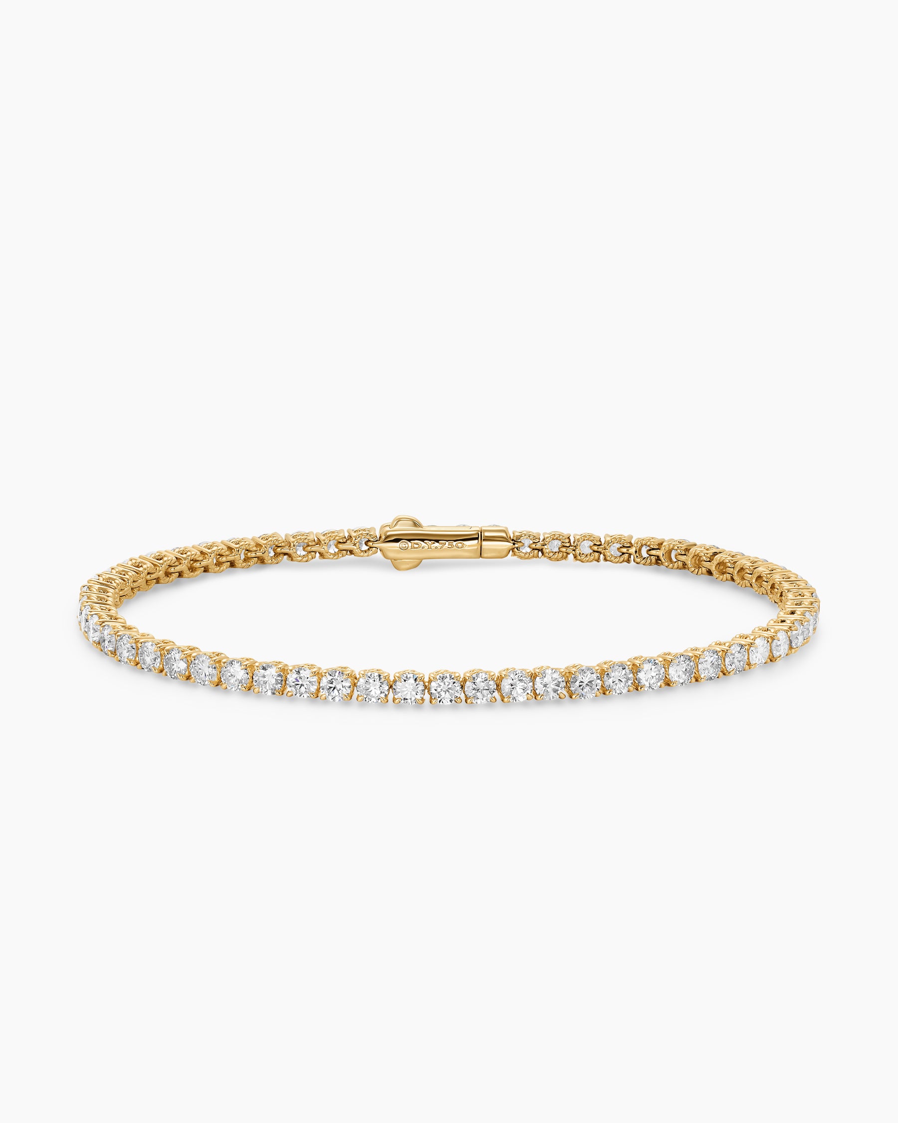 David Yurman 3mm Diamond Tennis Bracelet in 18K Gold