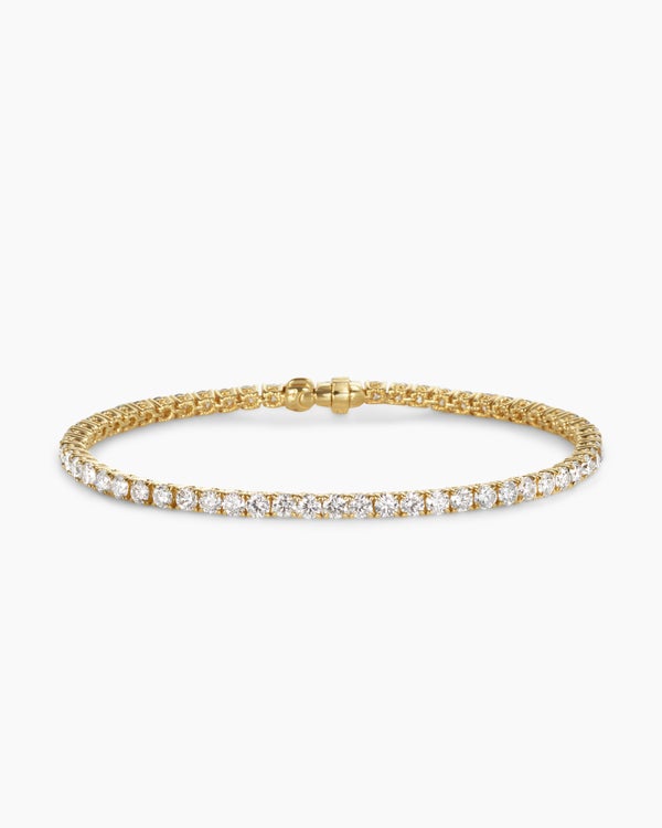 Tennis Bracelet in 18K Yellow Gold, 3mm