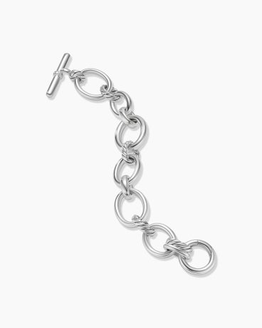 DY Mercer™ Chain Bracelet in Sterling Silver with Diamonds, 25mm
