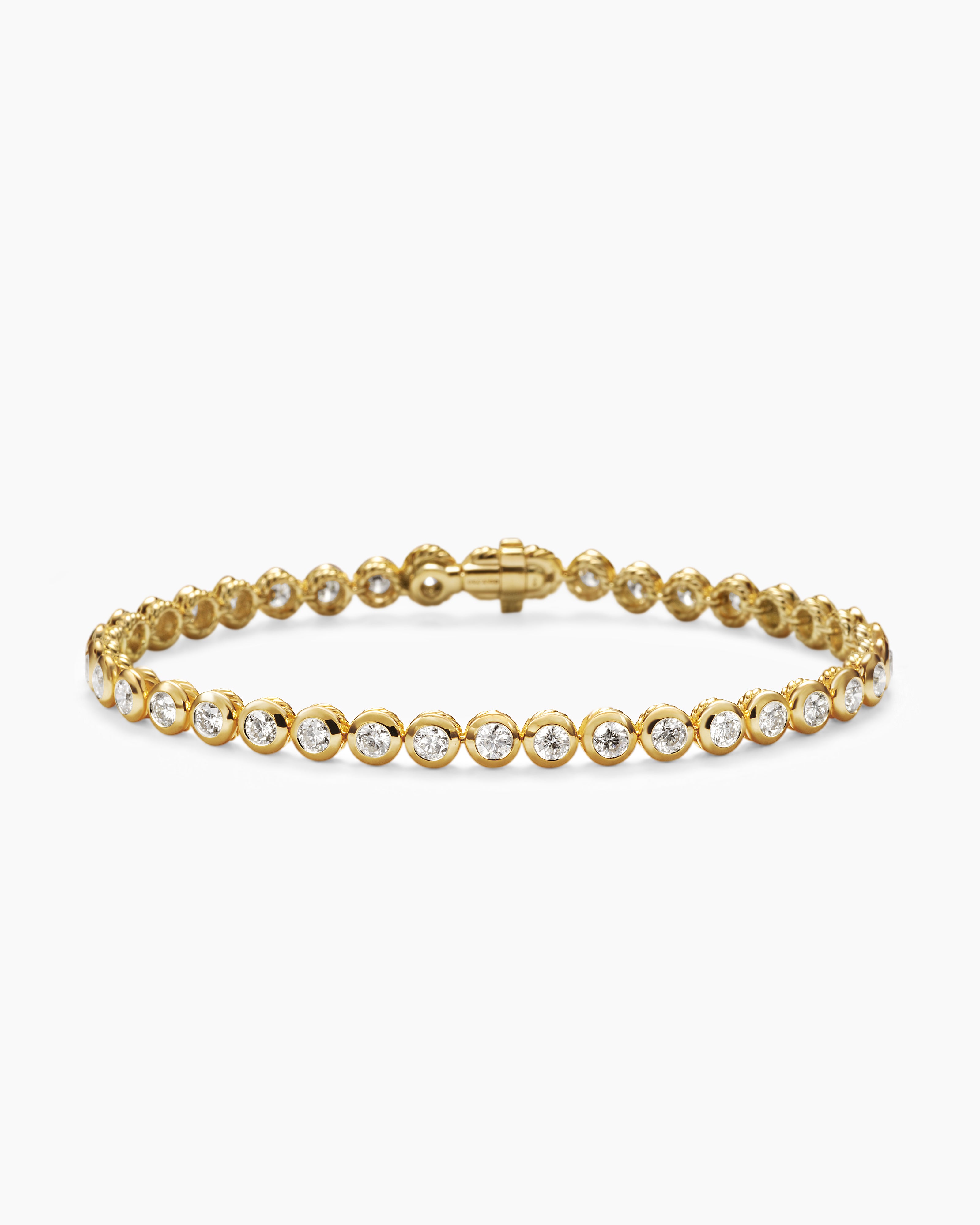 Classic Diamond Tennis Bracelet (4.48 ct Diamonds) in White Gold –  Beauvince Jewelry