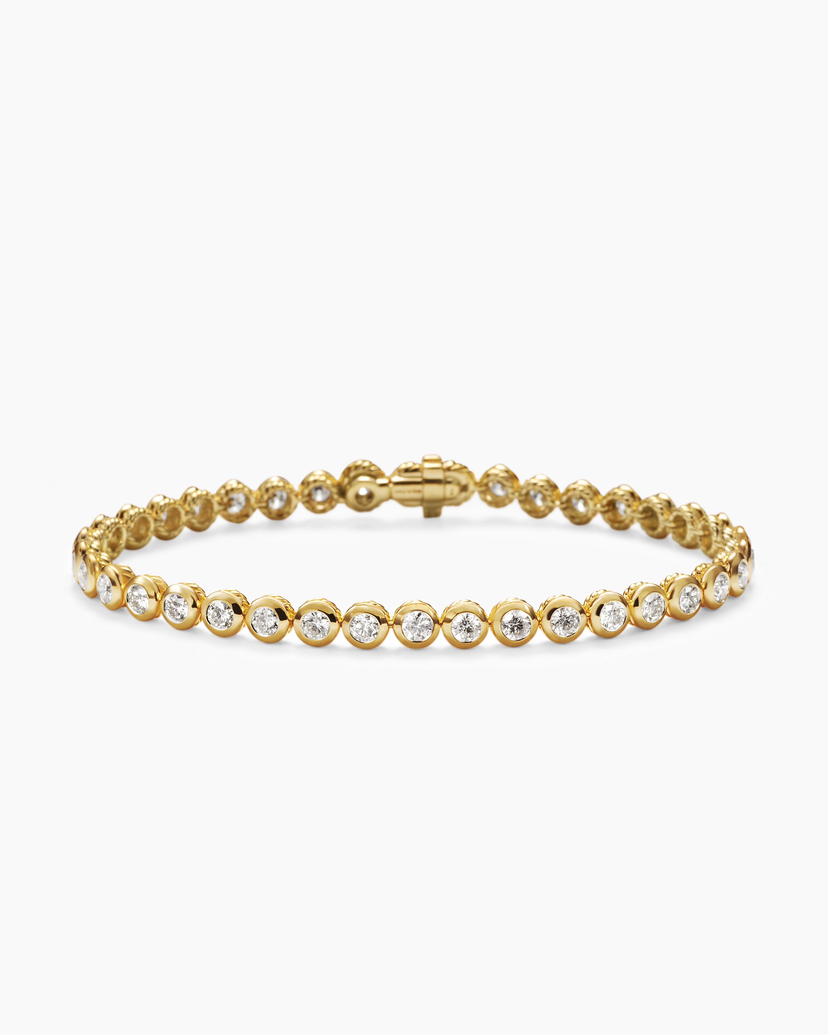 Tennis Bracelet in 18K Yellow Gold, 4.7mm | David Yurman