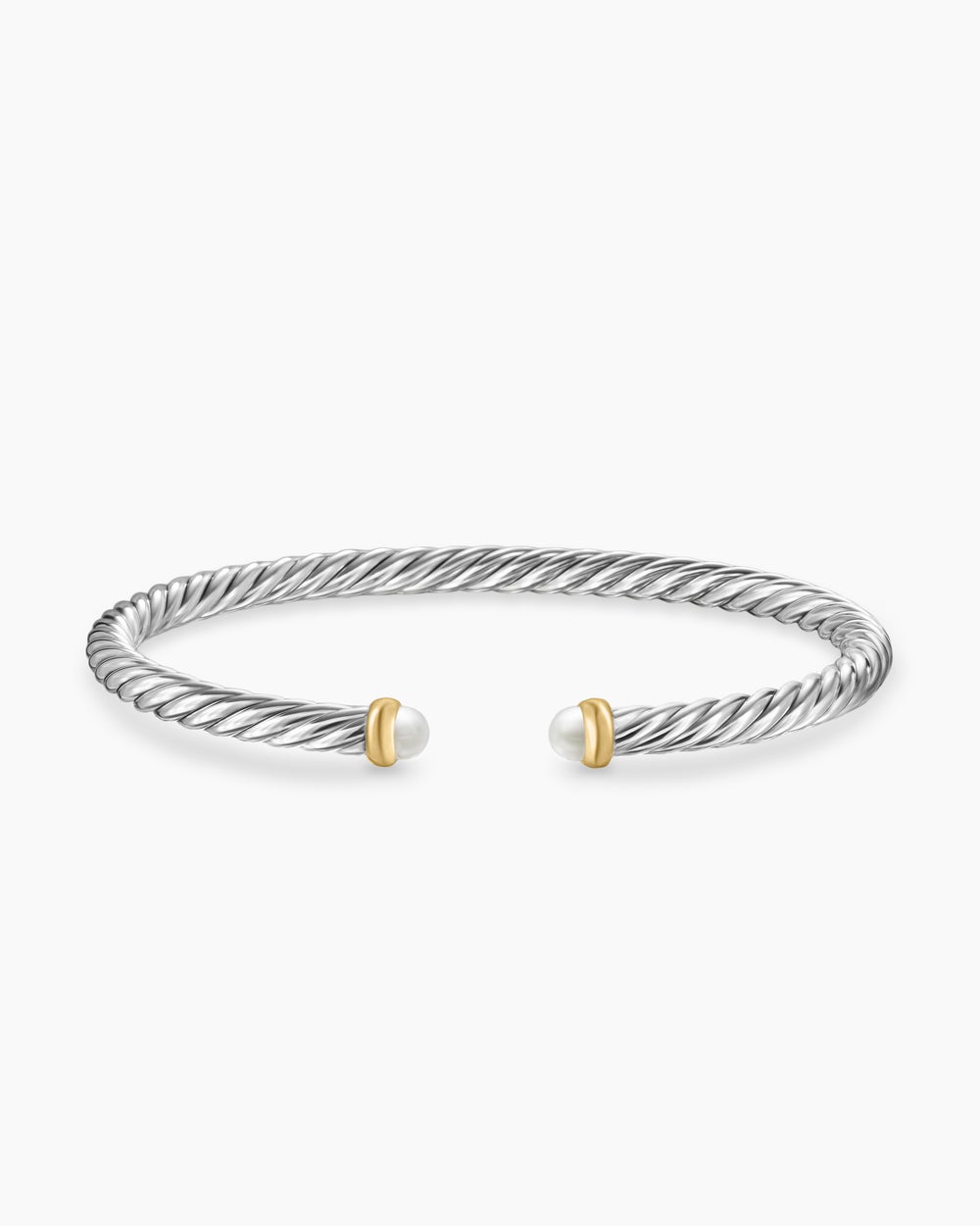 Bracelet Cable Flex en argent sterling avec or jaune 14 carats, 4 mm femmes