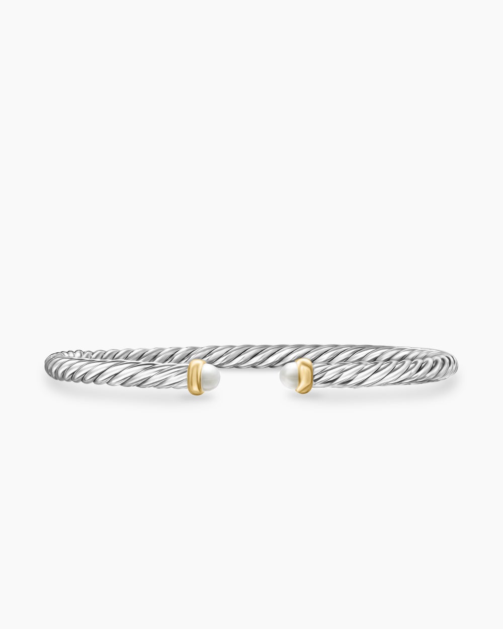 Bracelet Cable Flex en argent sterling avec or jaune 14 carats, 4 mm femmes