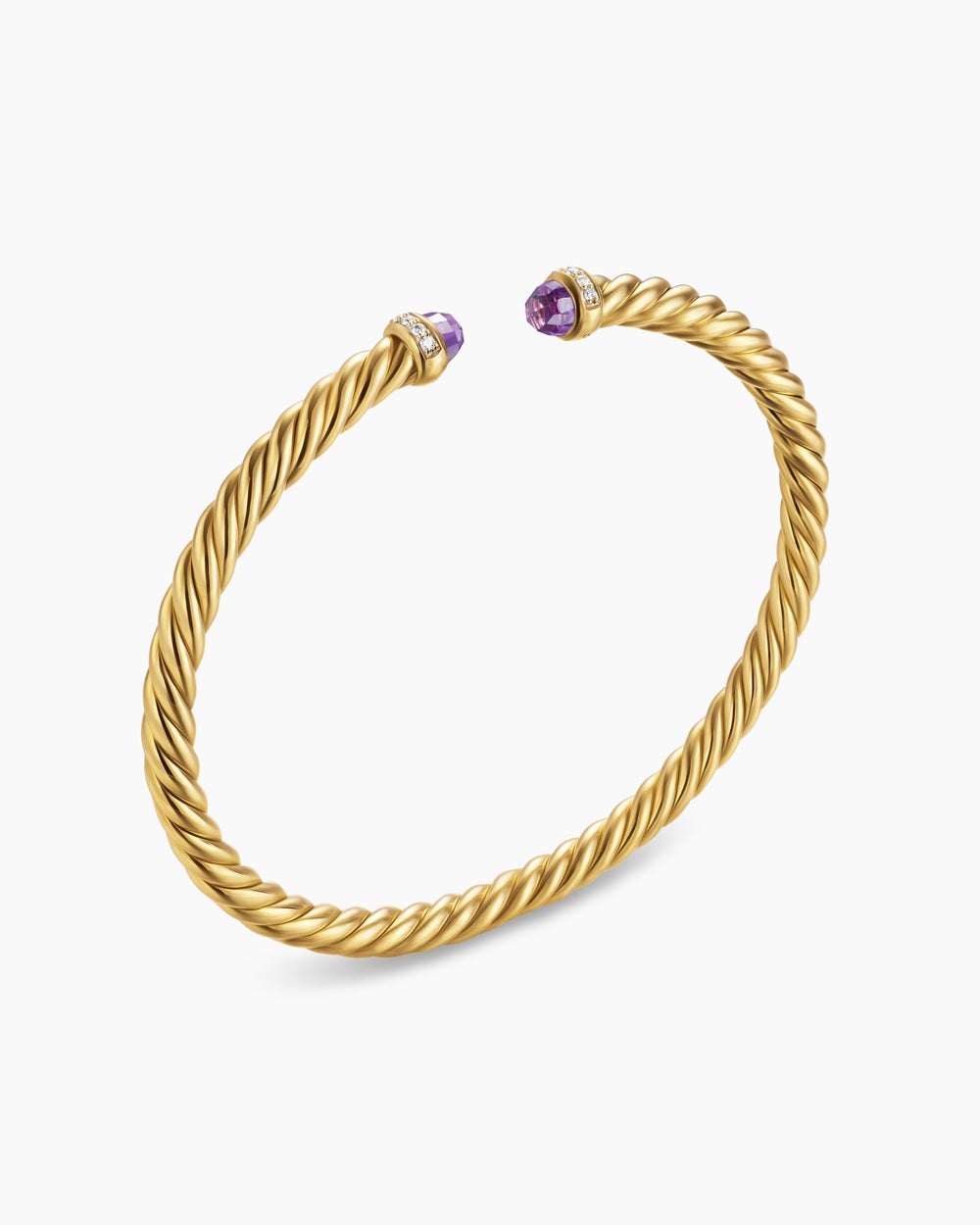 Bracelet Cablespira Flex en or jaune 18 carats avec diamants, 4 mm femmes