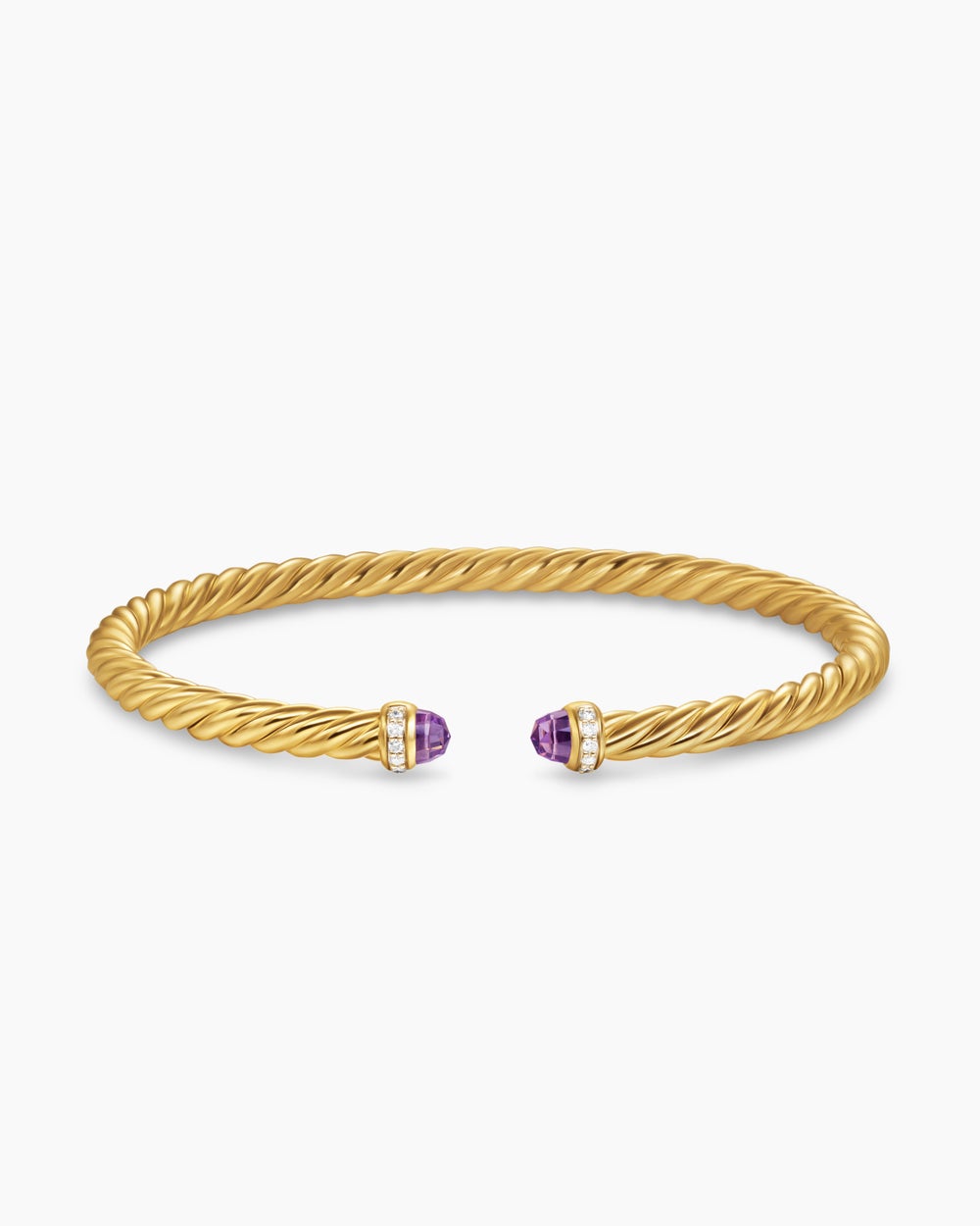 Bracelet Cablespira Flex en or jaune 18 carats avec diamants, 4 mm femmes