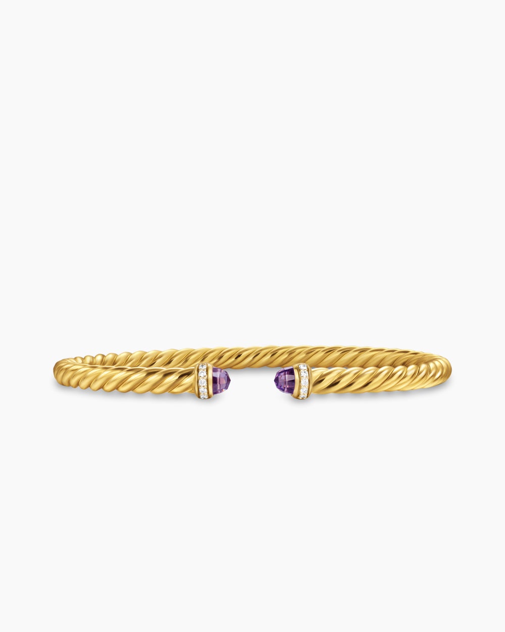Bracelet Cablespira Flex en or jaune 18 carats avec diamants, 4 mm femmes