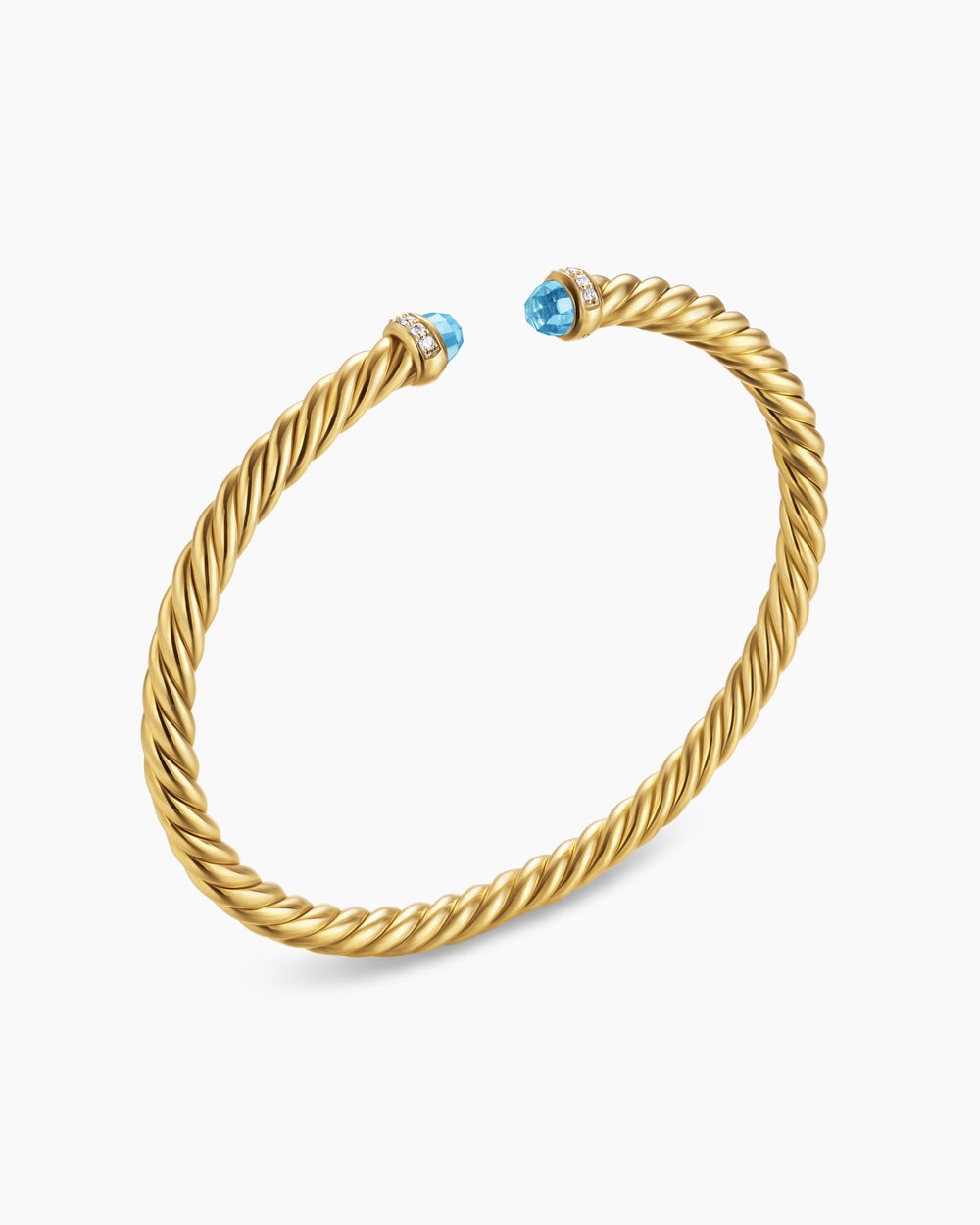 Bracelet Cablespira Flex en or jaune 18 carats avec diamants, 4 mm femmes